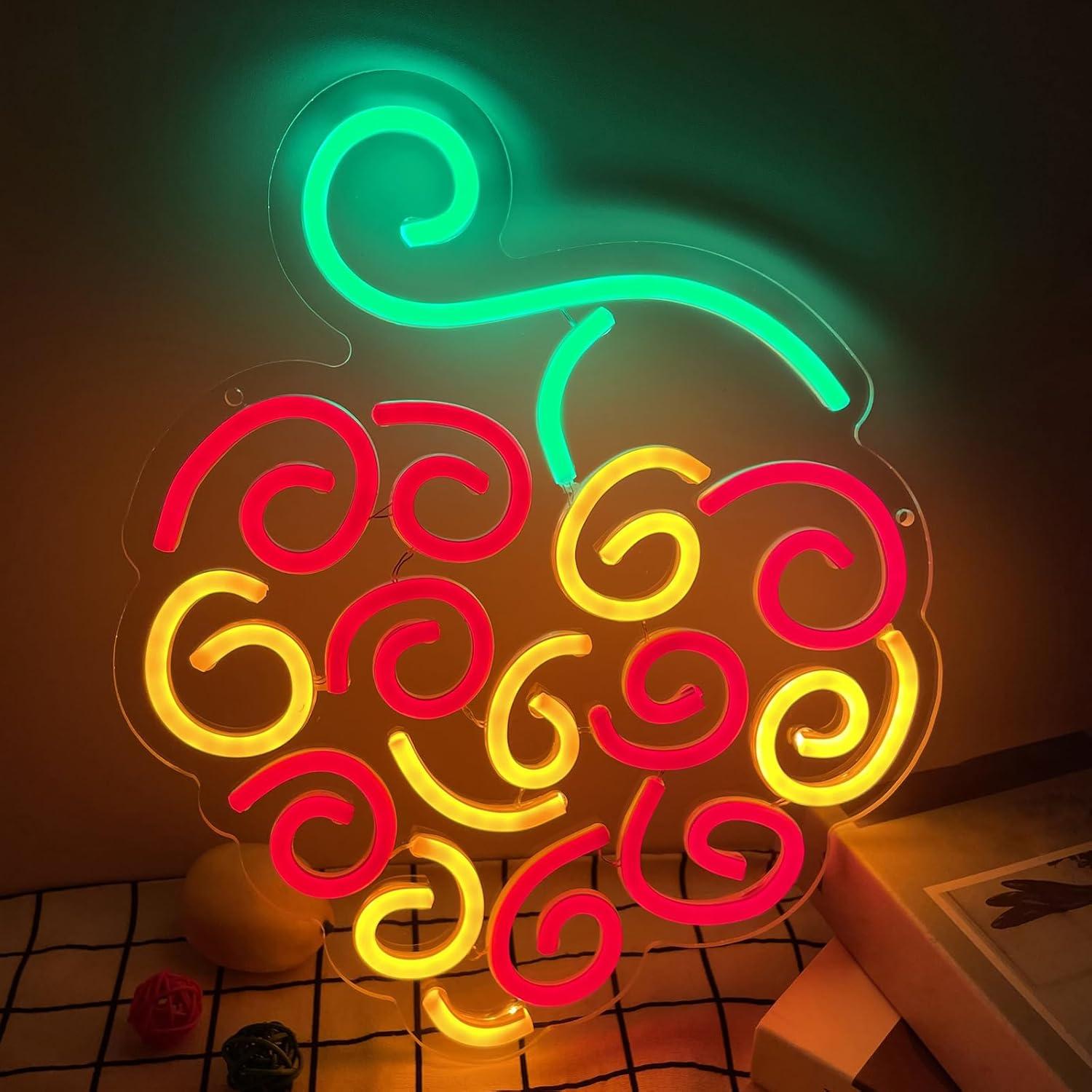 Cyber Fruit Neon Sign USB Dimm - Neon Sign Party ulasan dan harga