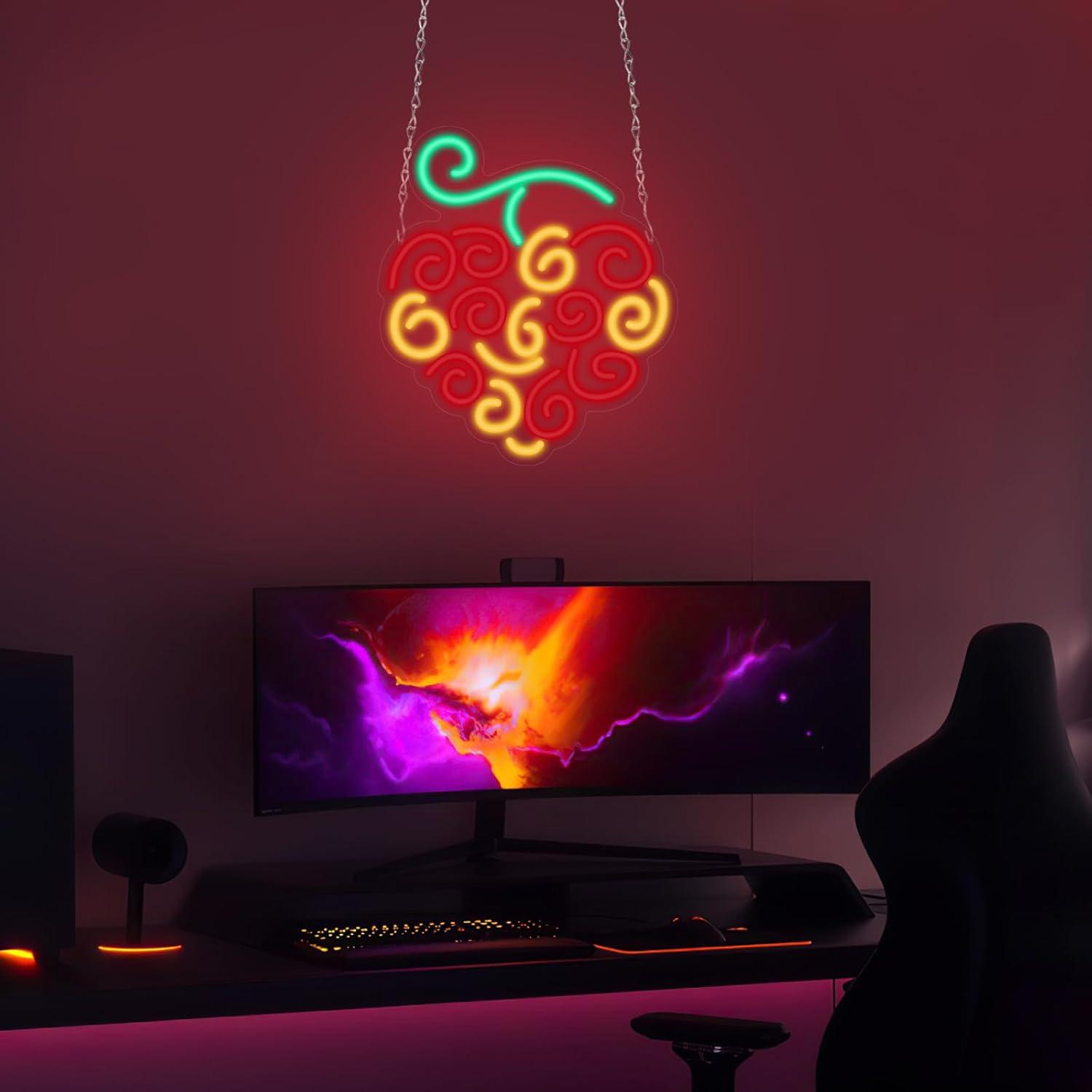 Cyber Fruit Neon Sign USB Dimm - Neon Sign Party ulasan dan harga