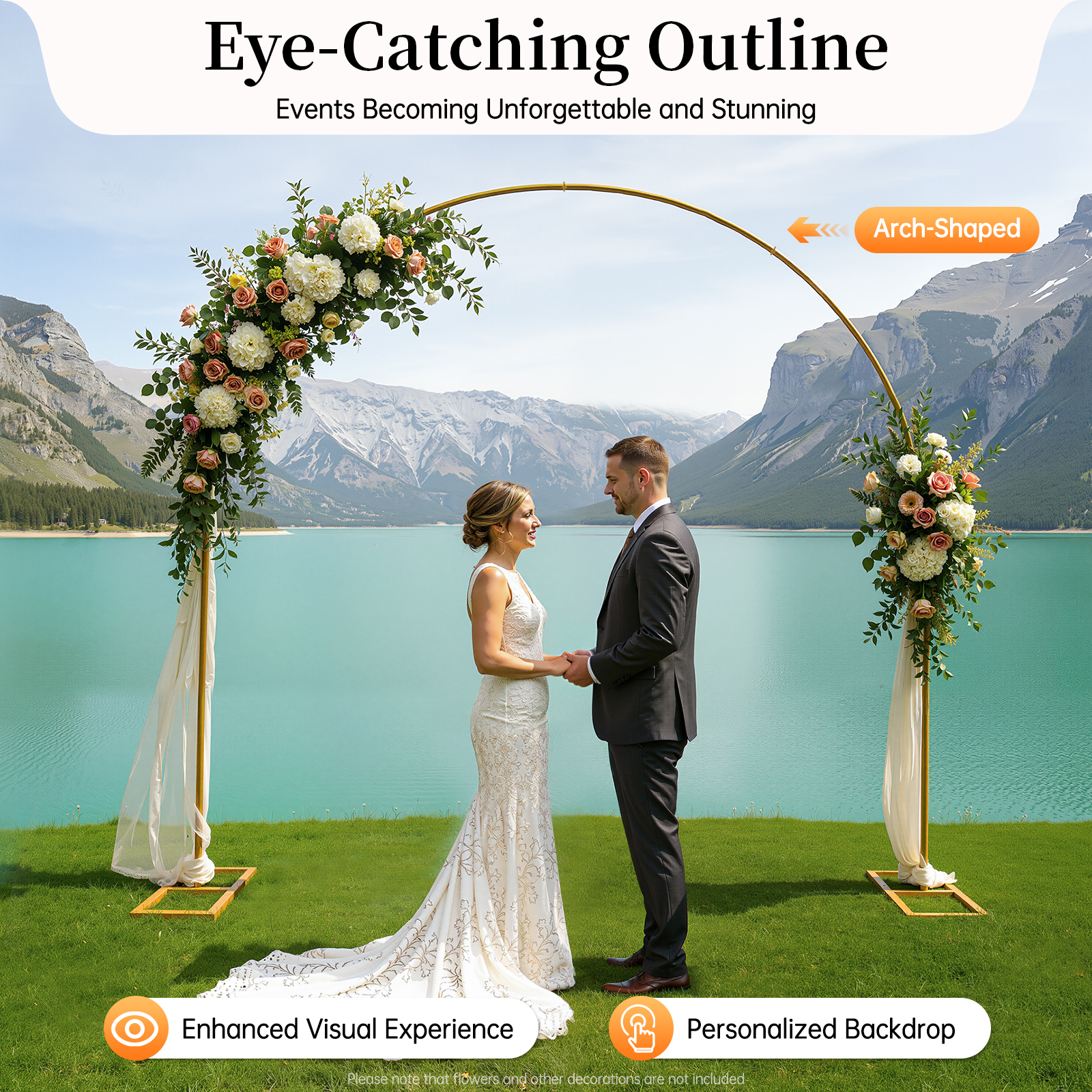 Wedding Arch Stand Metal Round - Photo Booth Frame ulasan dan harga