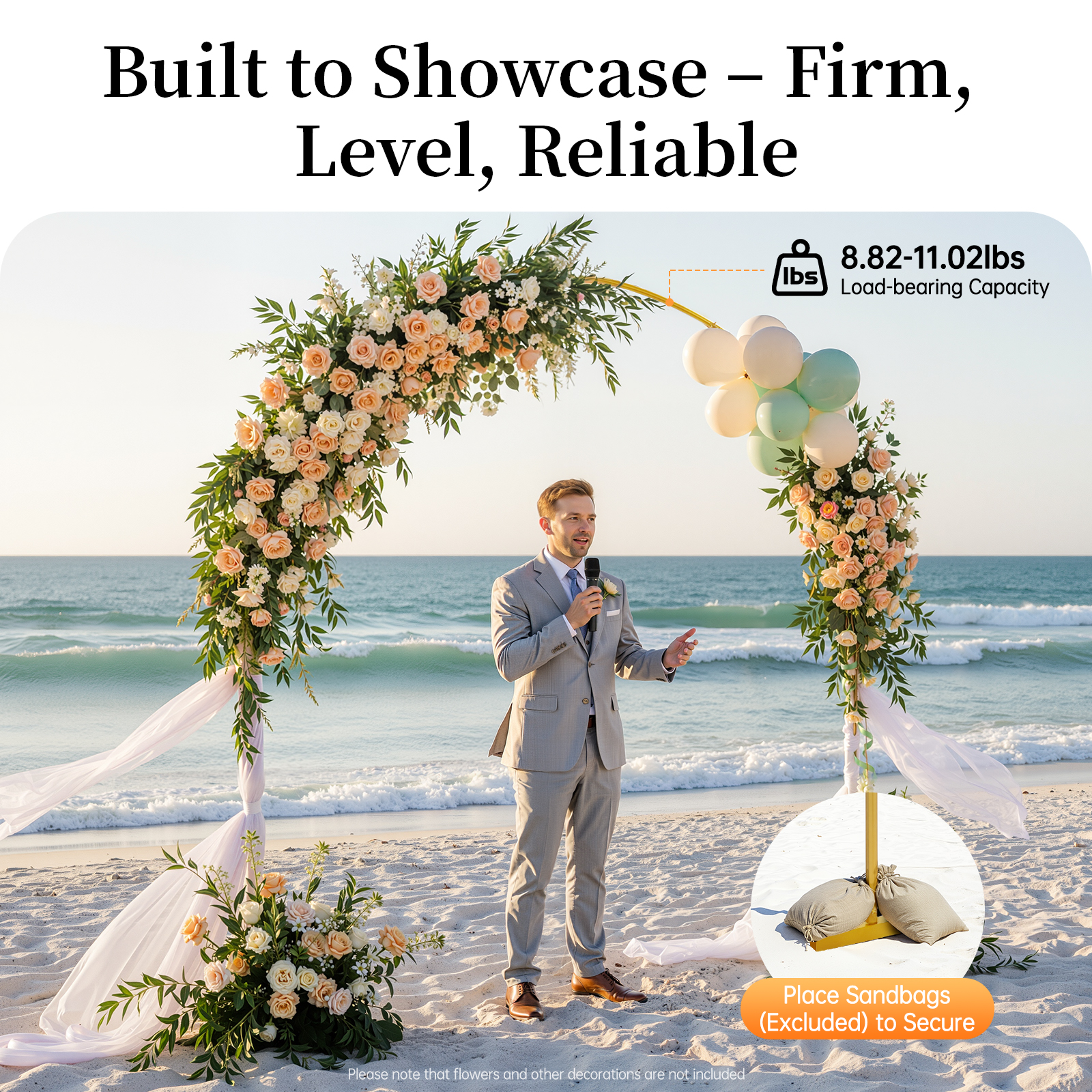 Wedding Arch Stand Metal Round - Photo Booth Frame ulasan dan harga
