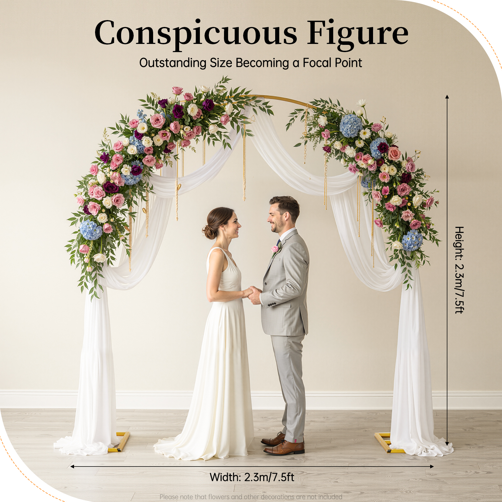 Wedding Arch Stand Metal Round - Photo Booth Frame ulasan dan harga