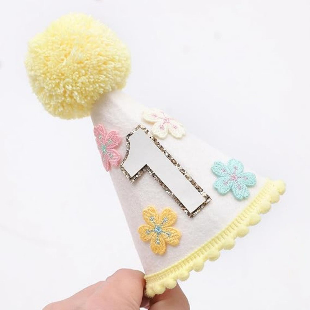 Colorful Floral Cone-Shaped Bi - Party Hat Cone ulasan dan harga