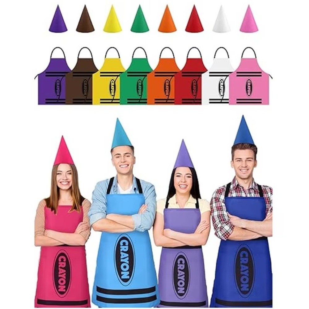 New Colorful Crayon Themed Gno - Party Hat Cone ulasan dan harga