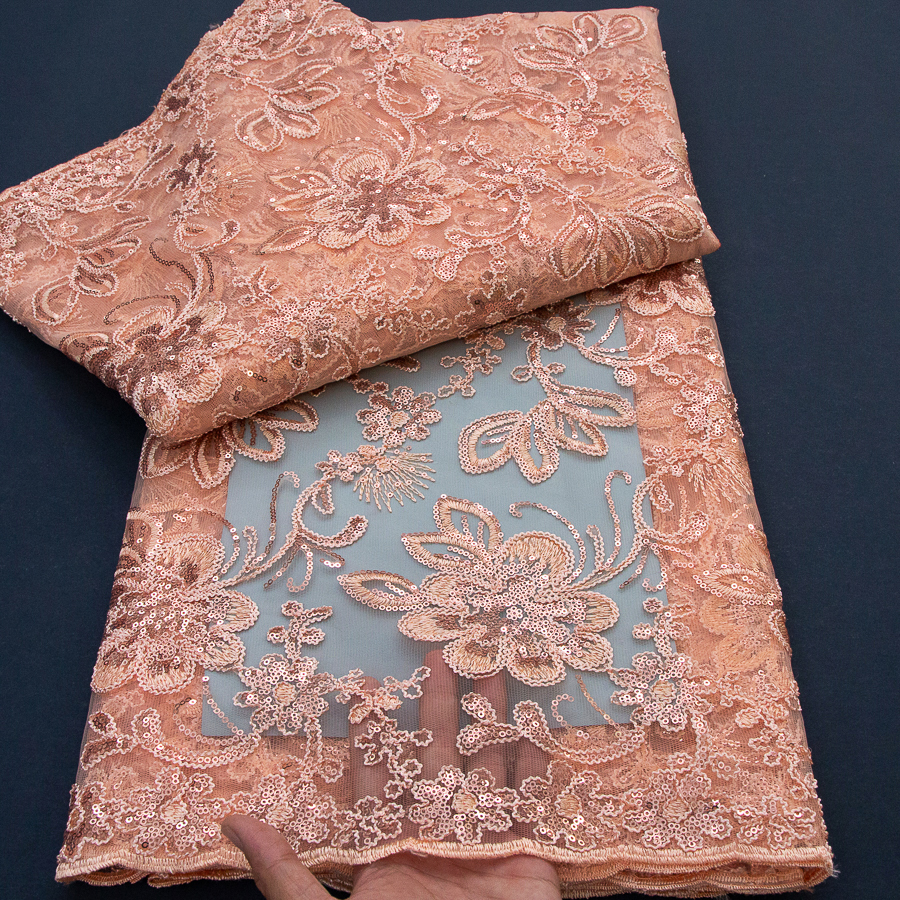 2026 African Mesh Tulle Lace F - Glitter Tablecloth ulasan dan harga