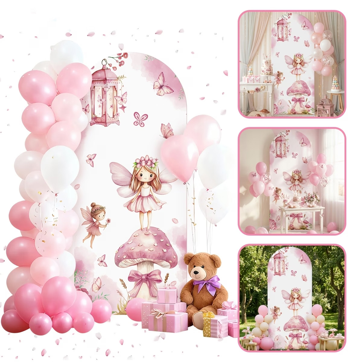 Fairy And Mushroom Background  - Dessert Table Backdrop ulasan dan harga