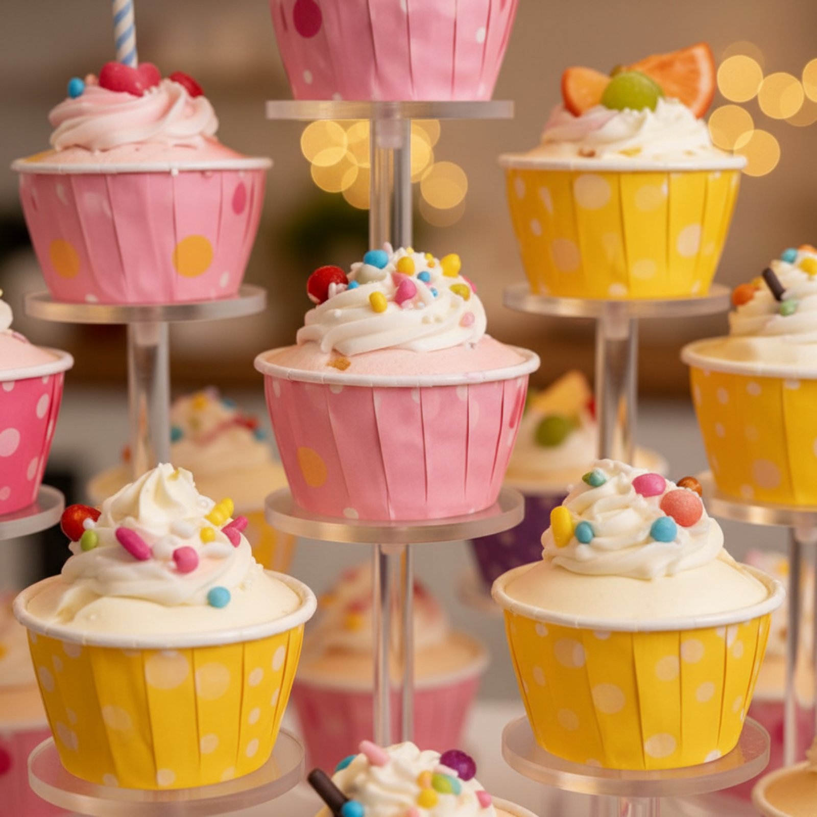 Acrylic Cupcake Stand Transpar - Cupcake Stand Tier ulasan dan harga