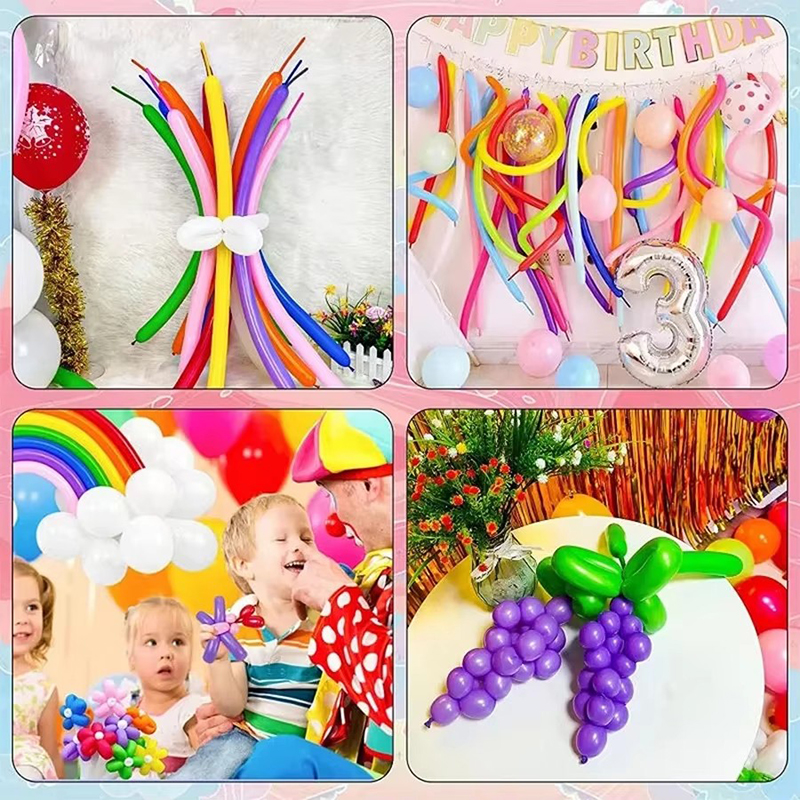 50~200pcs Spiral Balloons Colo - Balloon Pump Hand ulasan dan harga