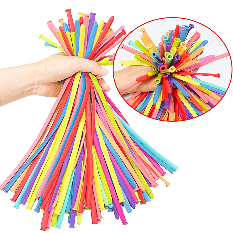 50~200pcs Spiral Balloons Colo - Balloon Pump Hand ulasan dan harga