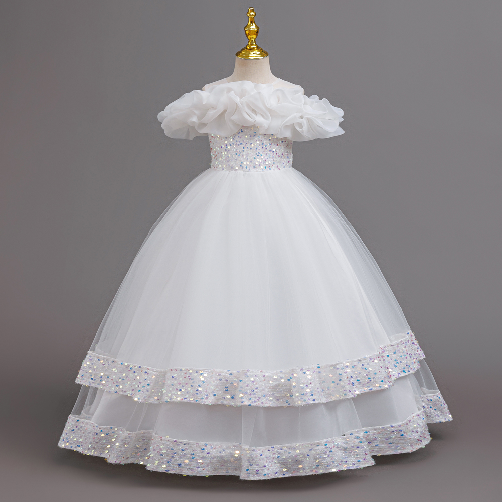 Girls Princess Off Shoulder Ru - Glitter Tablecloth ulasan dan harga