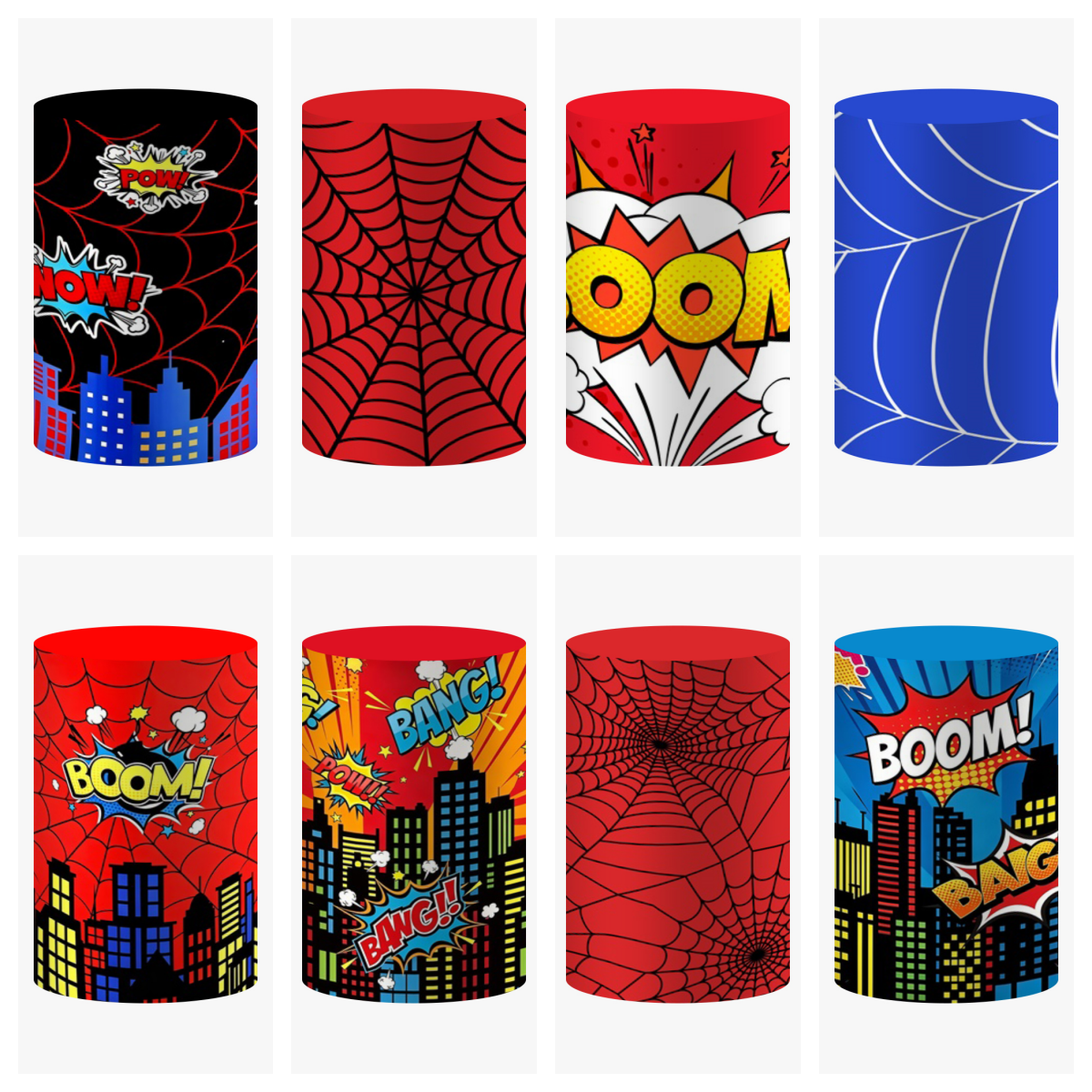 Comic Superhero Cylinder Cover - Dessert Table Backdrop ulasan dan harga