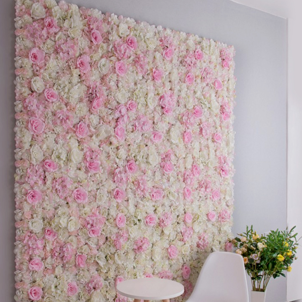Romantic Artificial Wedding Fl - Flower Wall Panel ulasan dan harga