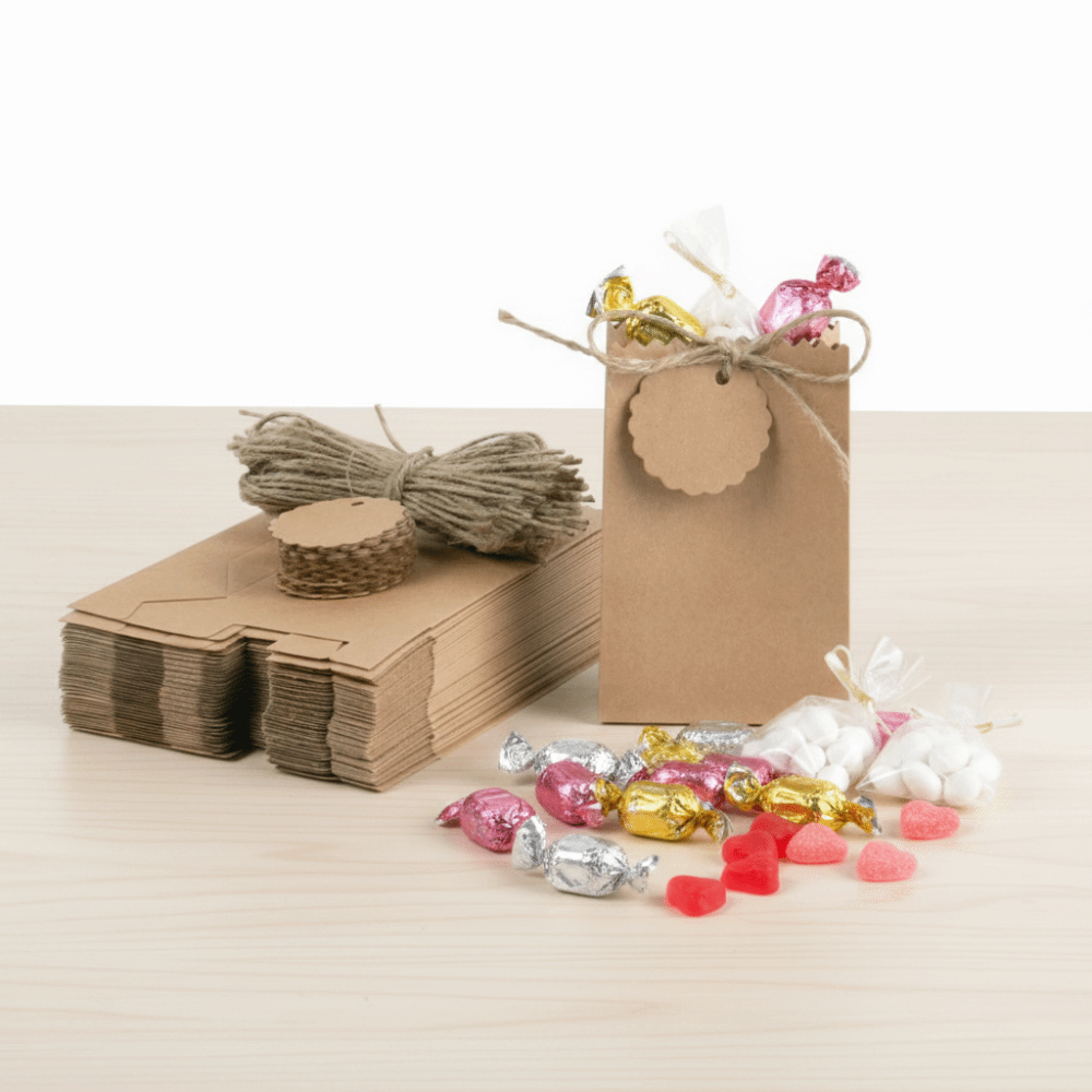 Multi-functional Retro Kraft P - Party Favor Bag ulasan dan harga
