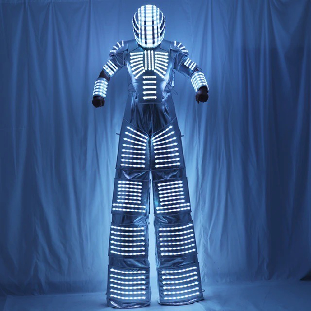 Adult LED Robot Costume Lumino - Event Party Dj ulasan dan harga