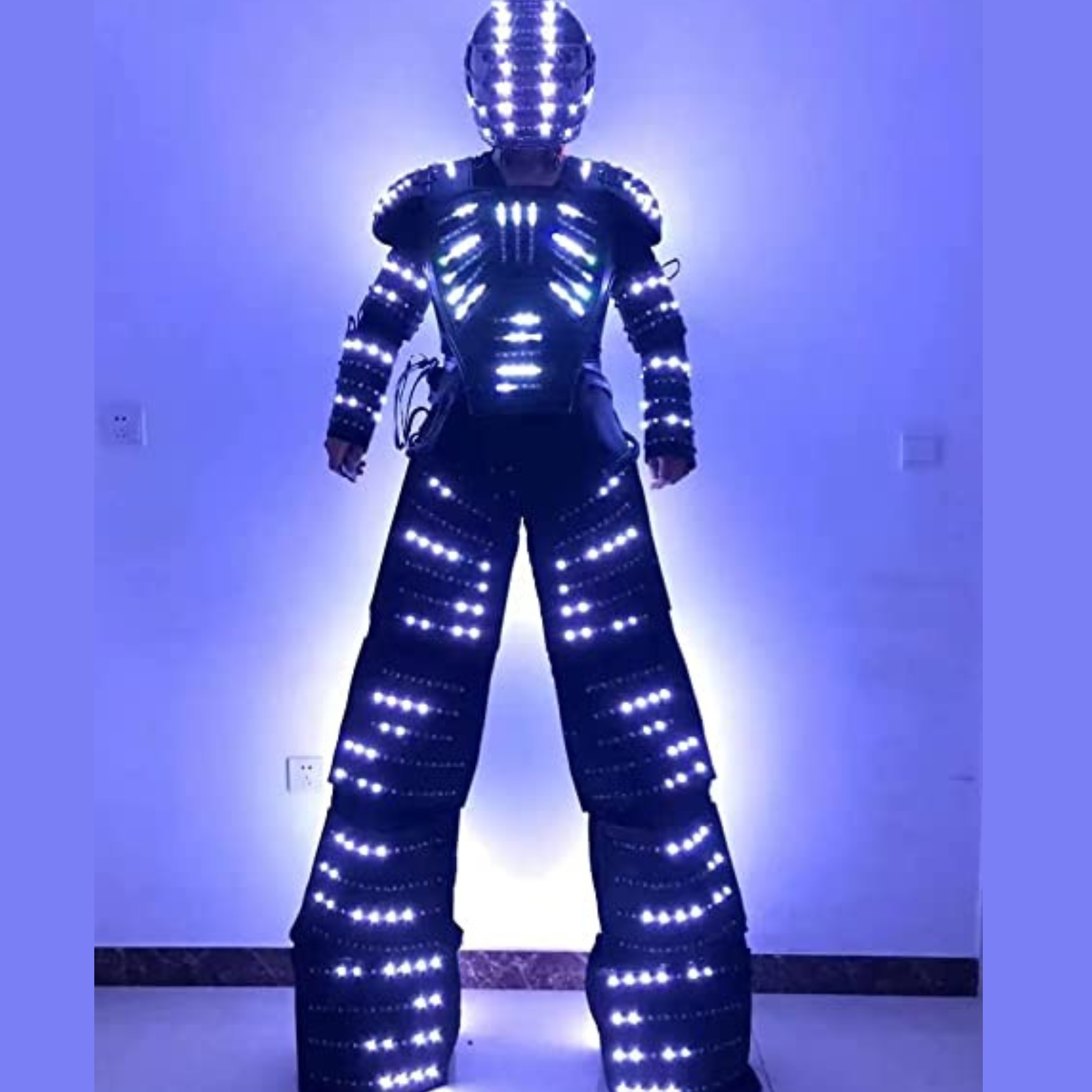 Adult LED Robot Costume Lumino - Event Party Dj ulasan dan harga