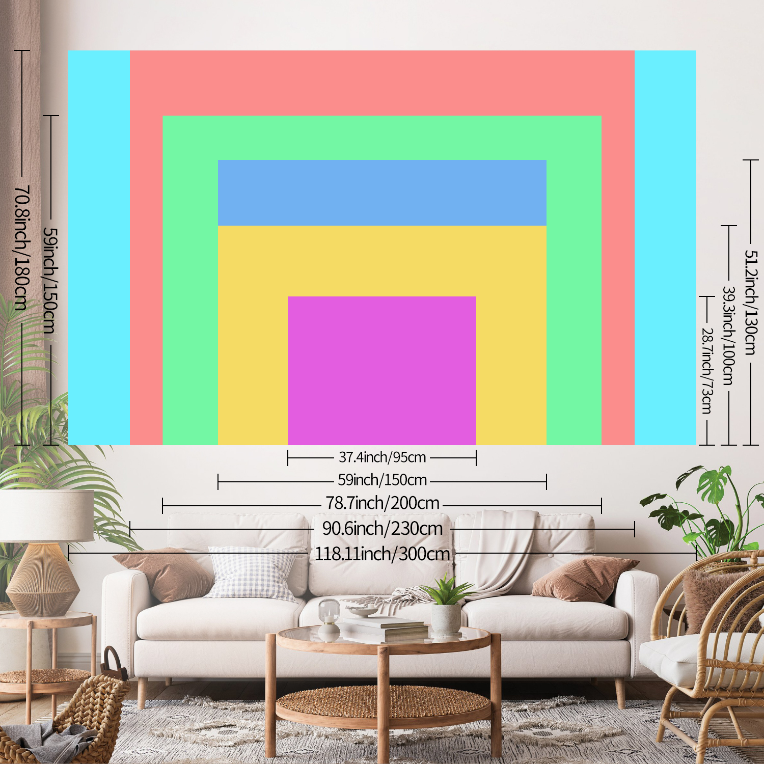 1pc Customized tapestries, cus - Eve Party ulasan dan harga
