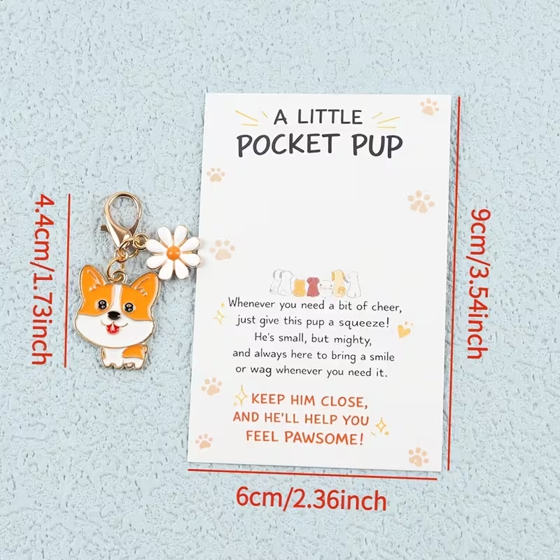 10 Cute Cartoon Puppy Keychain - Supply Event ulasan dan harga