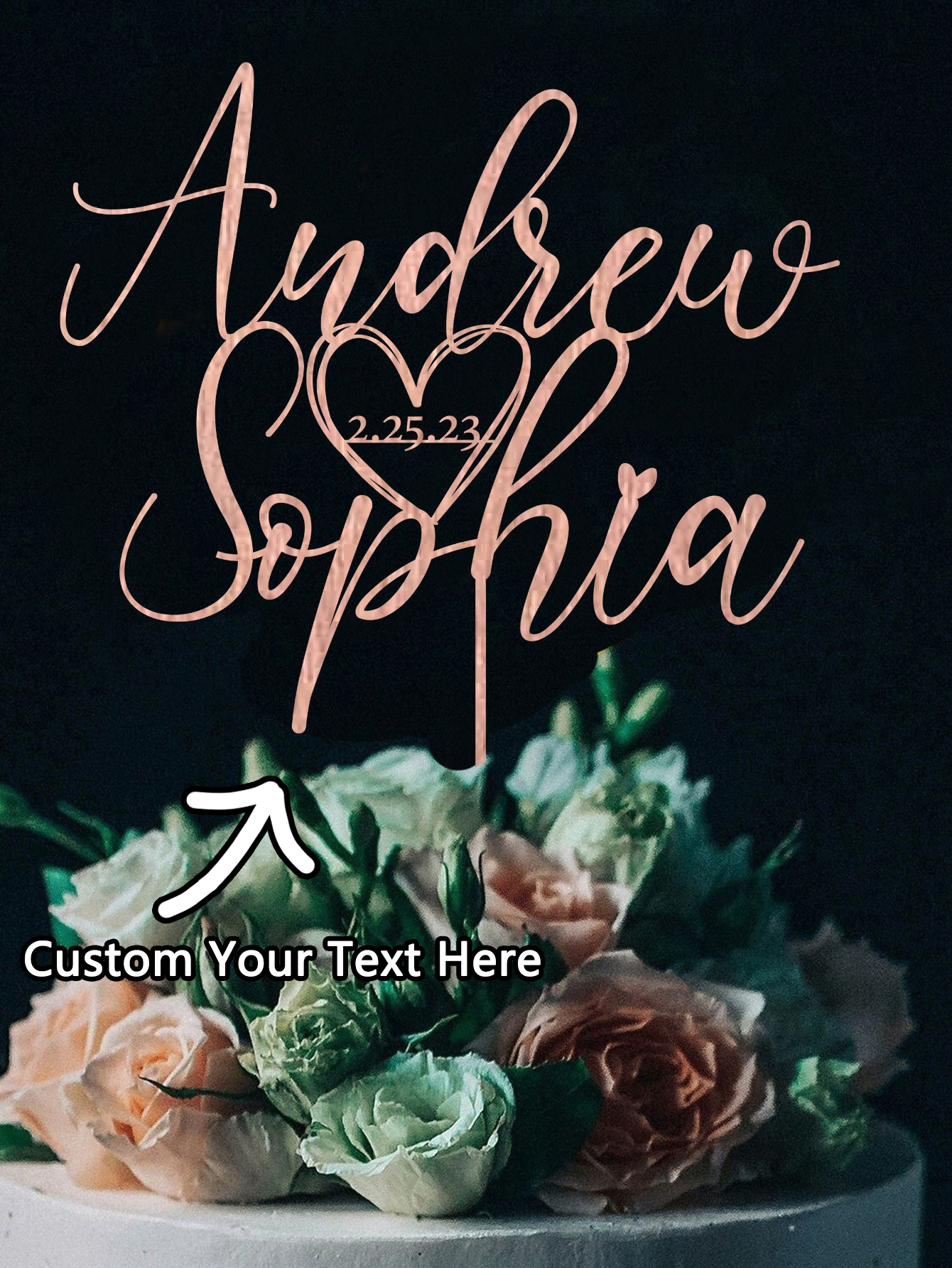 Custom Cake Topper - 1PC Perso - Event Suppliers ulasan dan harga