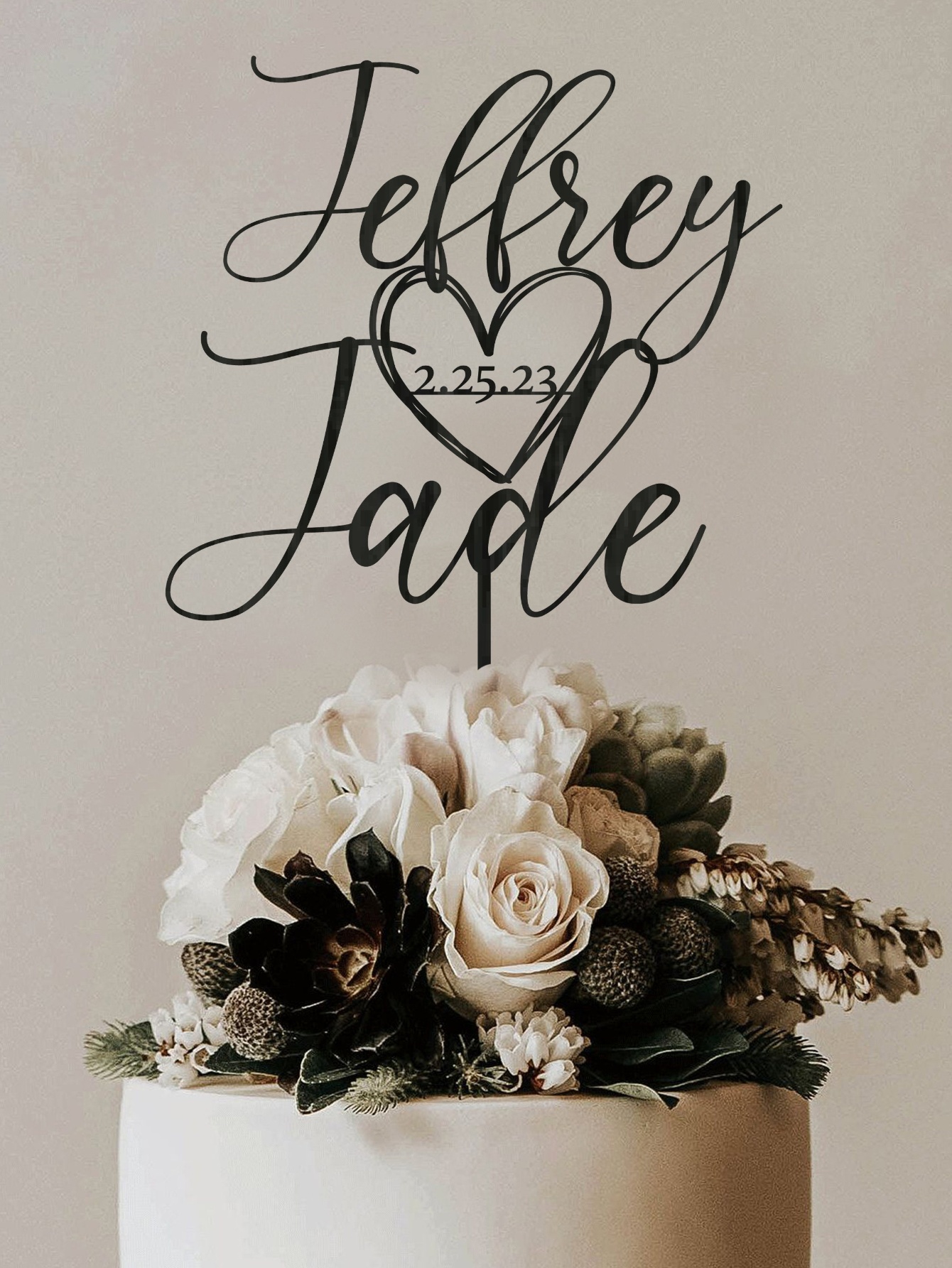 Custom Cake Topper - 1PC Perso - Event Suppliers ulasan dan harga