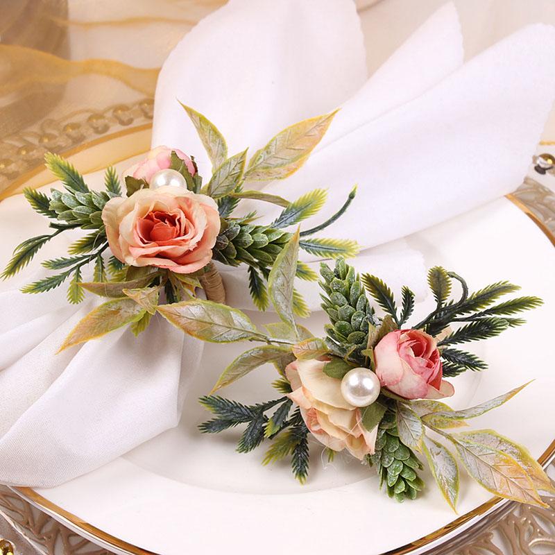Napkin Rings Holder Rose & Pin - Party Event Supplier ulasan dan harga