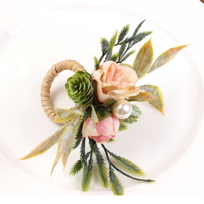 Napkin Rings Holder Rose & Pin - Party Event Supplier ulasan dan harga
