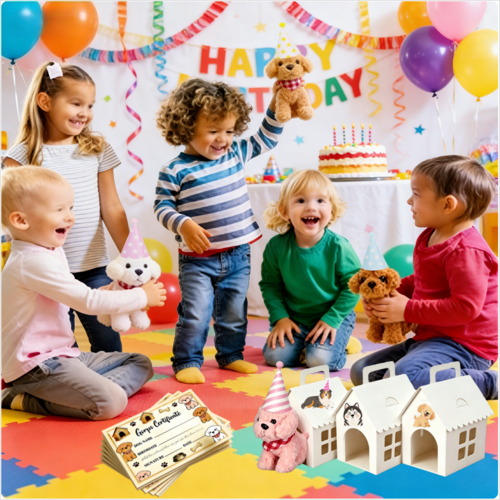 8-24Set Teddy Dogs DIY Adopt A - Event Party ulasan dan harga