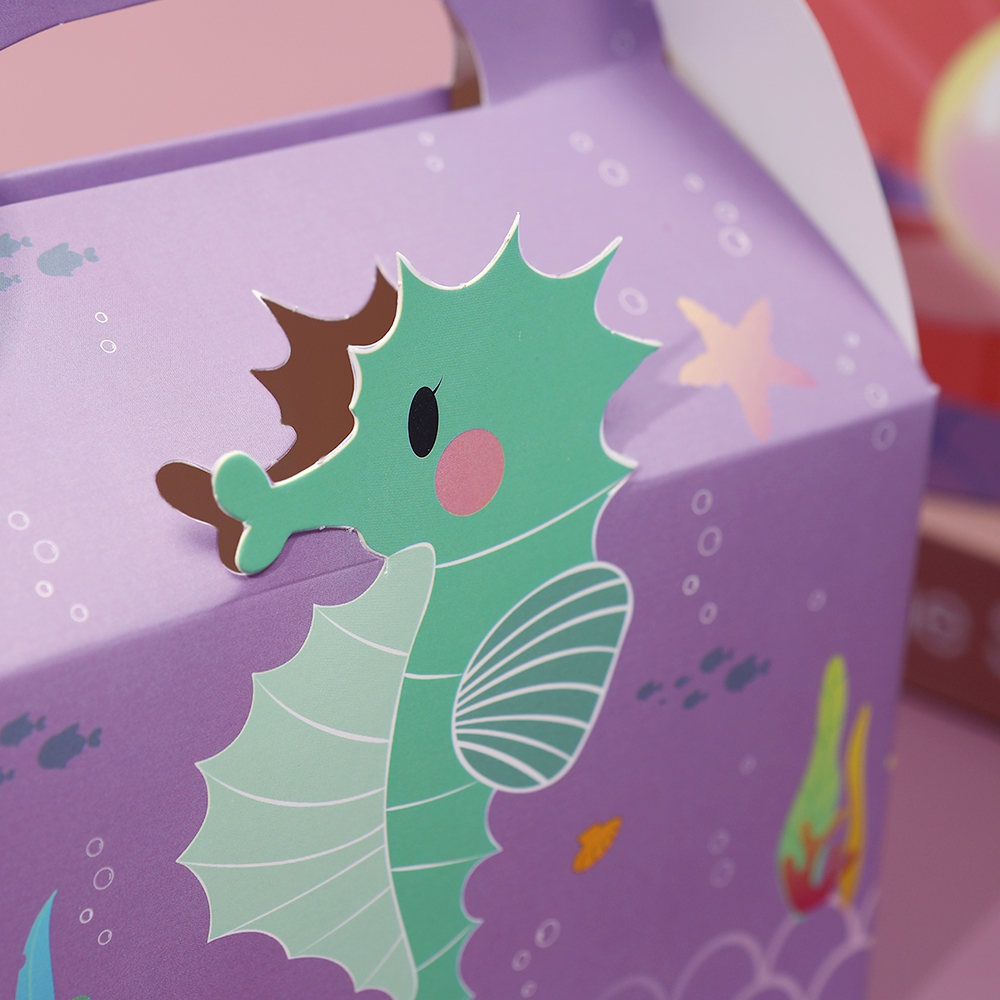 6pcs Mermaid Gift Paper Bags O - Event Party Box ulasan dan harga