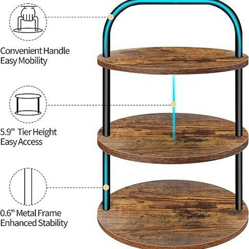 ABLN-Wooden Cupcake Stand Dess - Cupcake Stand Tier ulasan dan harga