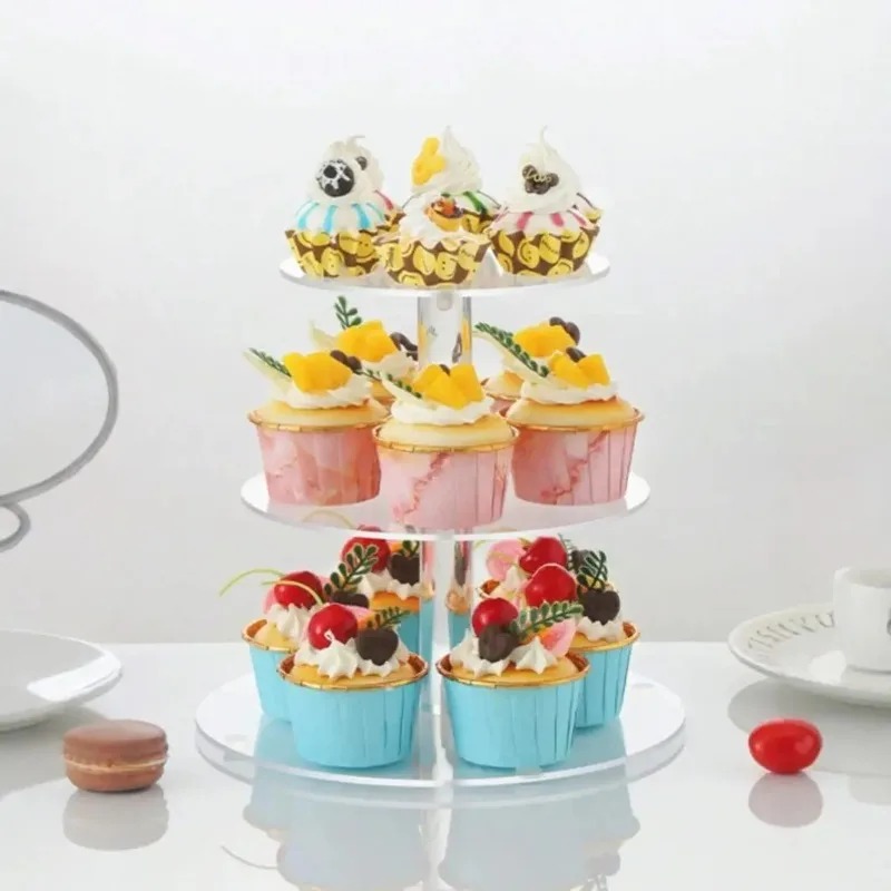Clear Acrylic 3-5 Tier Cupcake - Cupcake Stand Tier ulasan dan harga