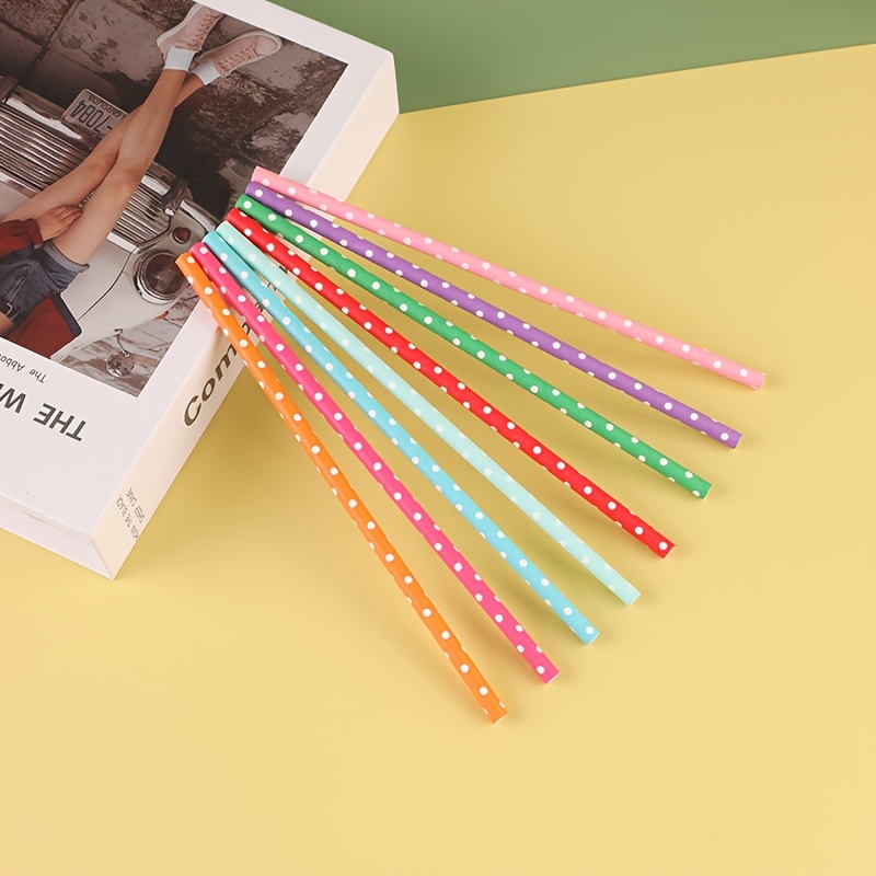 100pcs colorful disposable pap - Paper Straw Color ulasan dan harga