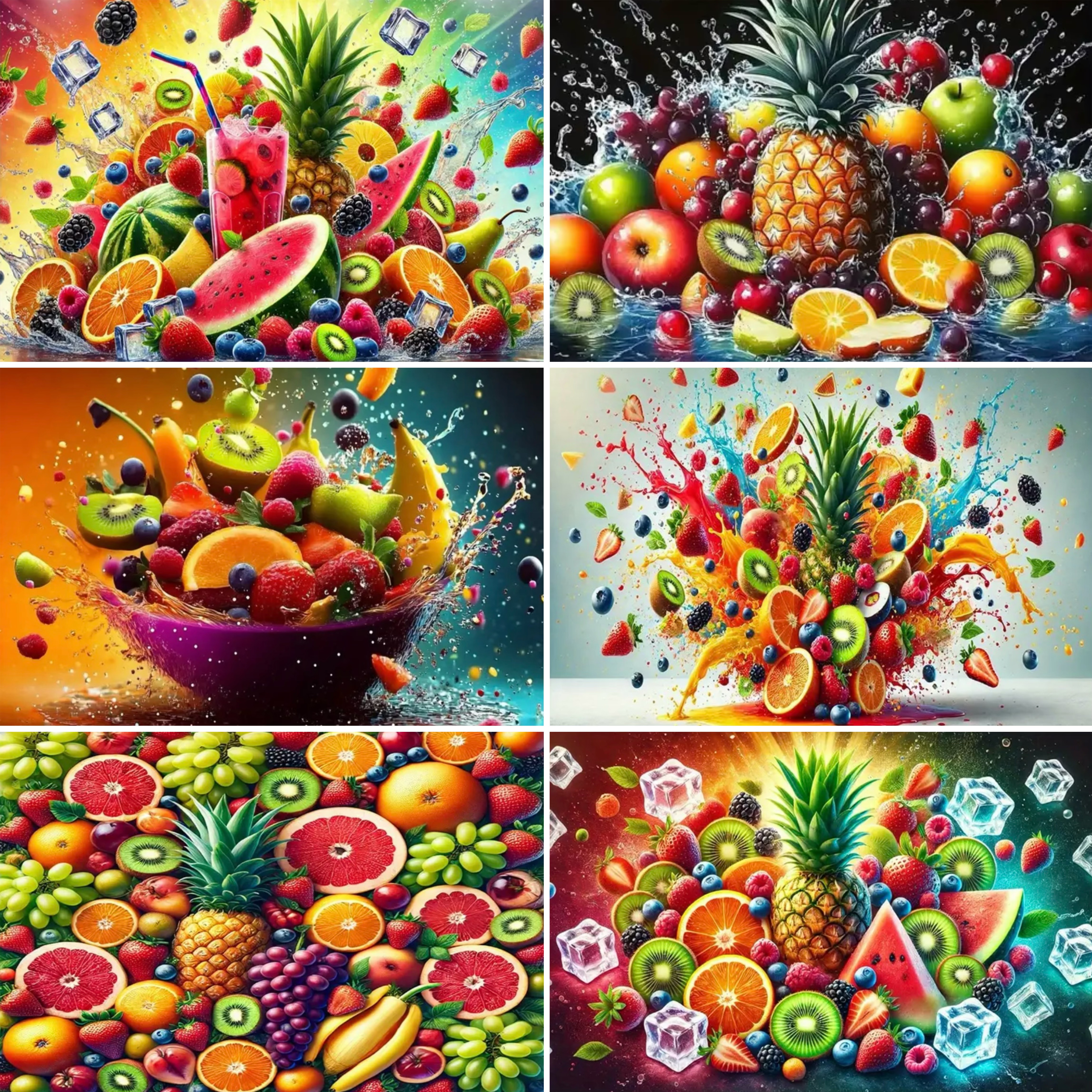 3D Colorful Fruit Party Decora - Party Event Supply Store ulasan dan harga