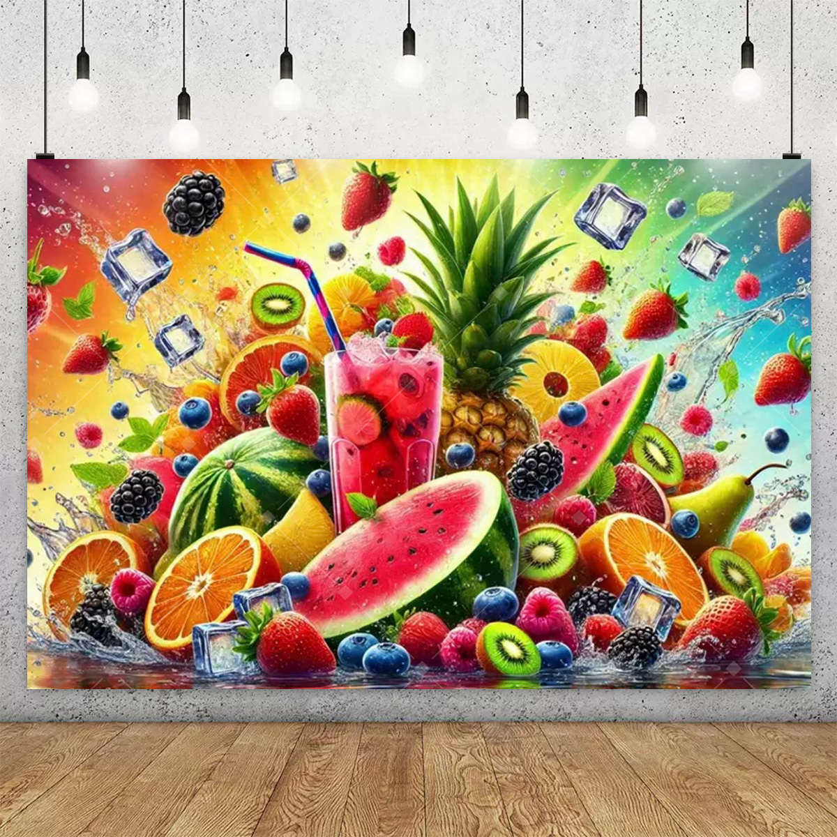 3D Colorful Fruit Party Decora - Party Event Supply Store ulasan dan harga