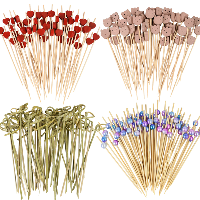 100Pcs Disposable Bamboo Skewe - Centerpiece Stick ulasan dan harga