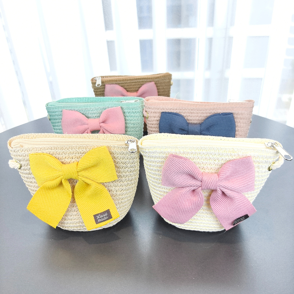 Girls 2pcs Straw Hat Solid Col - Paper Straw Color ulasan dan harga