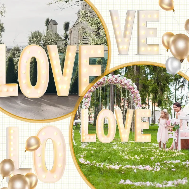 70/100/120cmGiant Letter Led L - Led Balloon Light ulasan dan harga