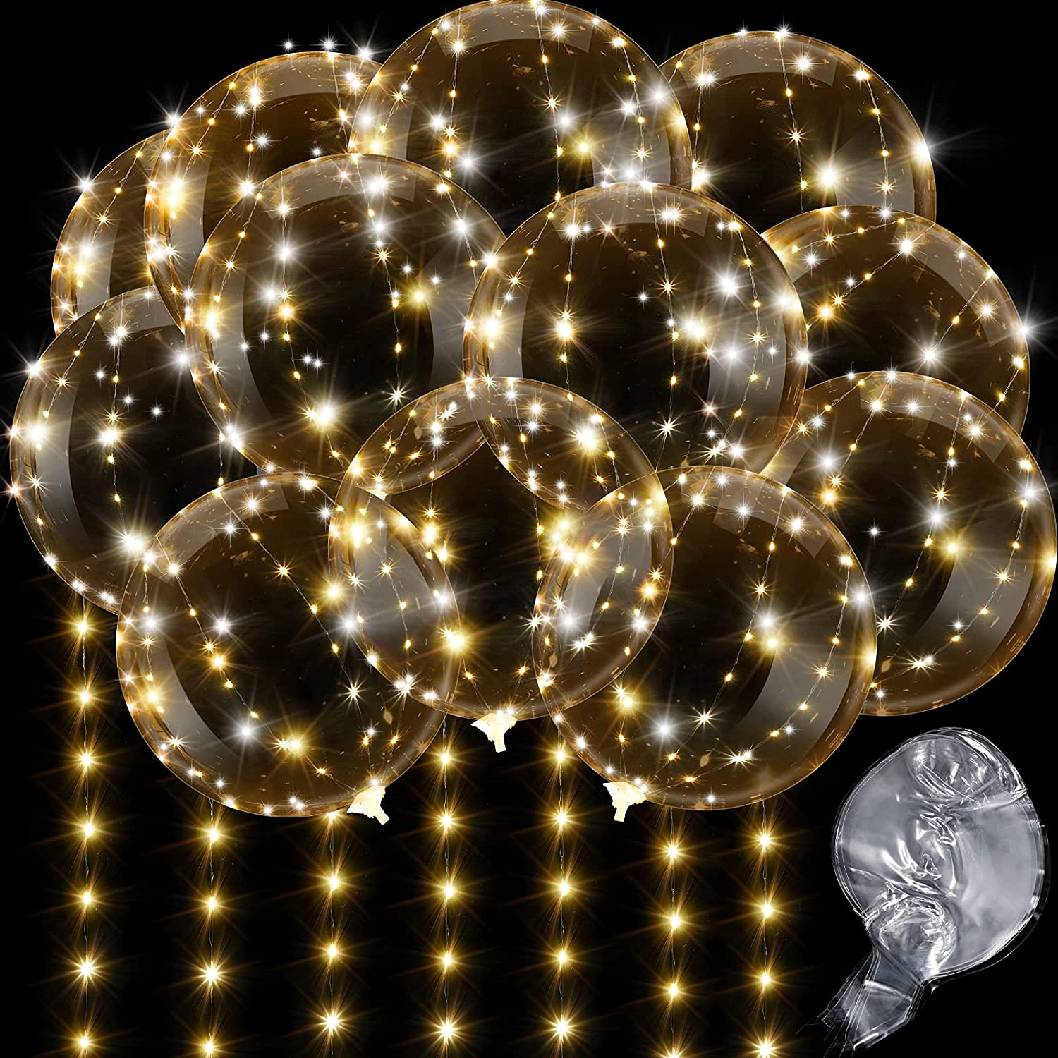 4PCS Led Balloon With Light Lu - Led Balloon Light ulasan dan harga