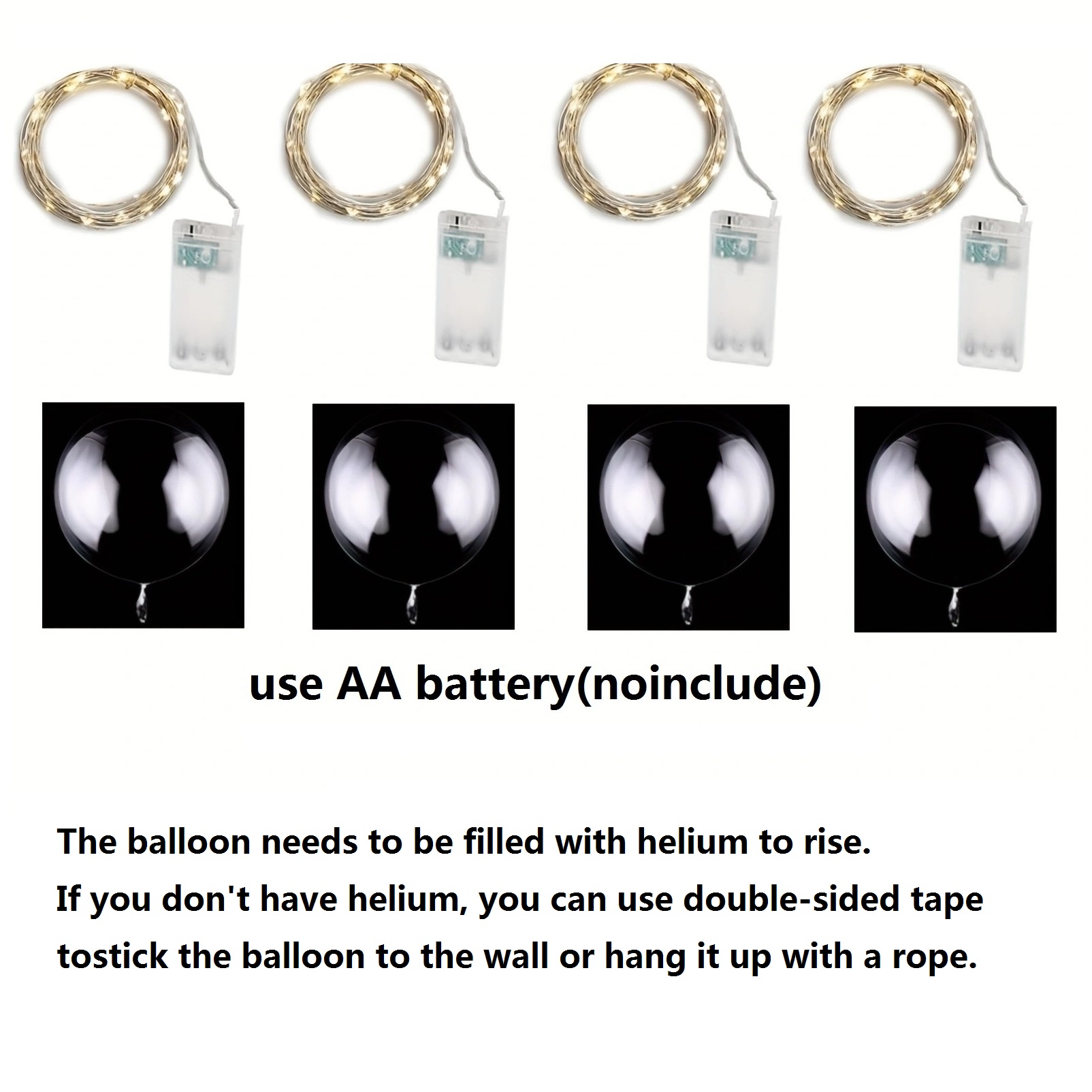4PCS Led Balloon With Light Lu - Led Balloon Light ulasan dan harga