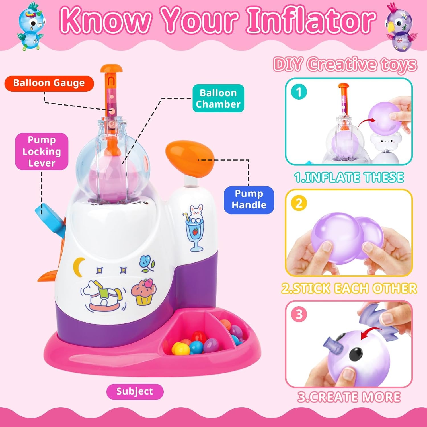 DIY Balloon Animal Kit with Pu - Balloon Pump Hand ulasan dan harga