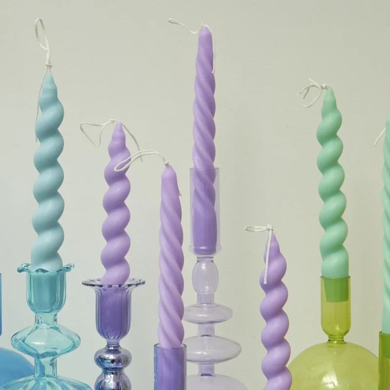 2pc Spiral Candles Scented Can - Centerpiece Stick ulasan dan harga