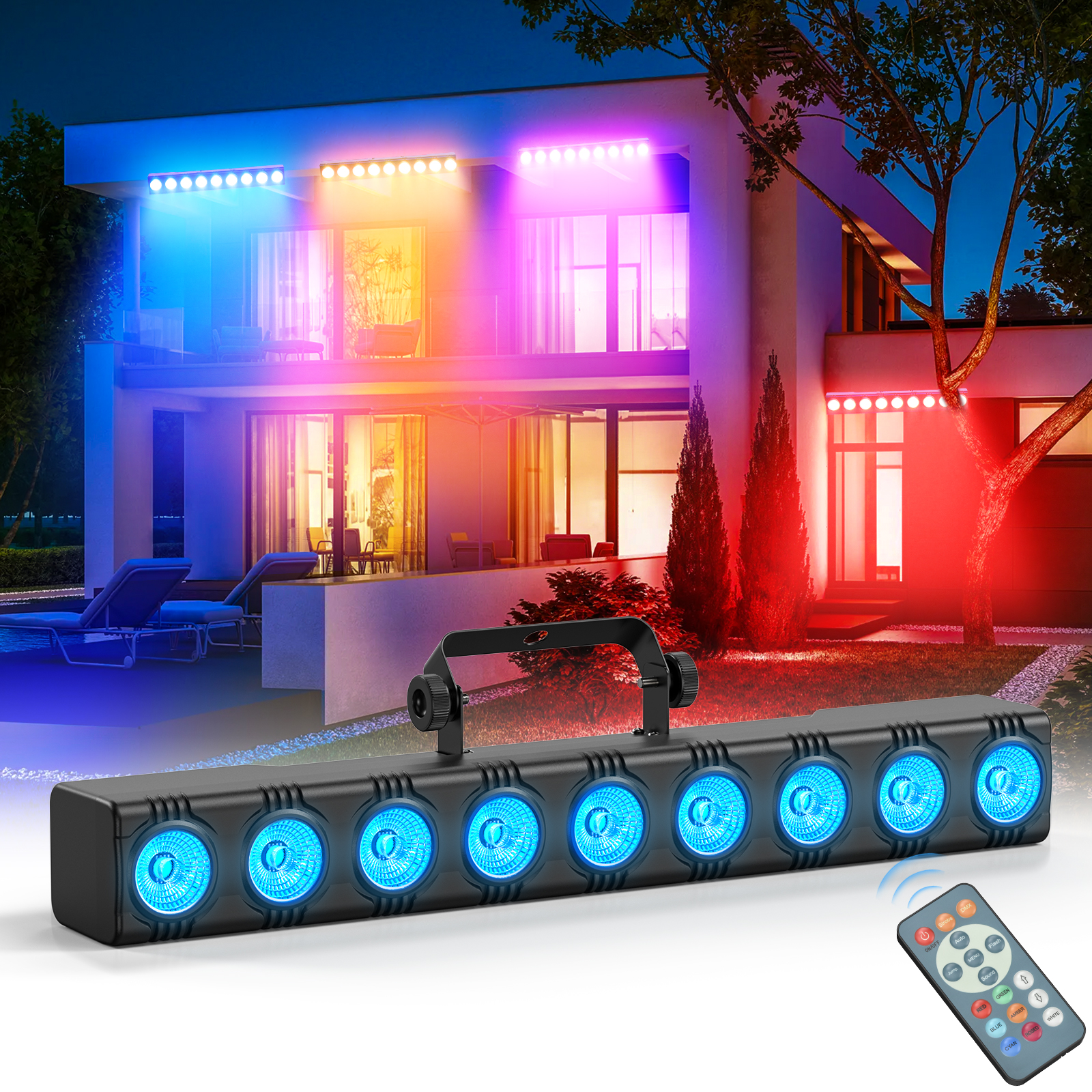 36W RGB Wall Washer Flood Ligh - Event Party Dj ulasan dan harga