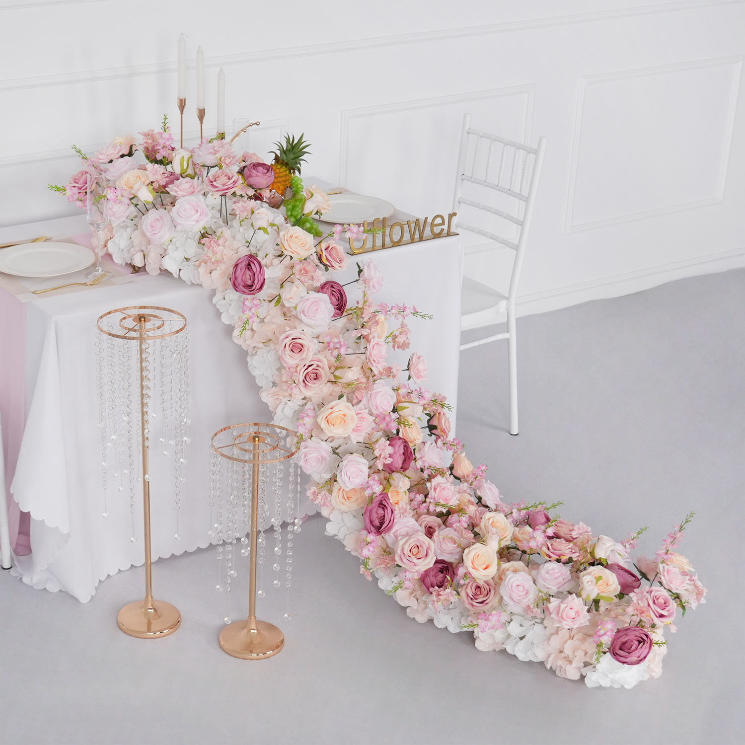 Uflower Luxury Artificial Flow - Flower Wall Panel ulasan dan harga