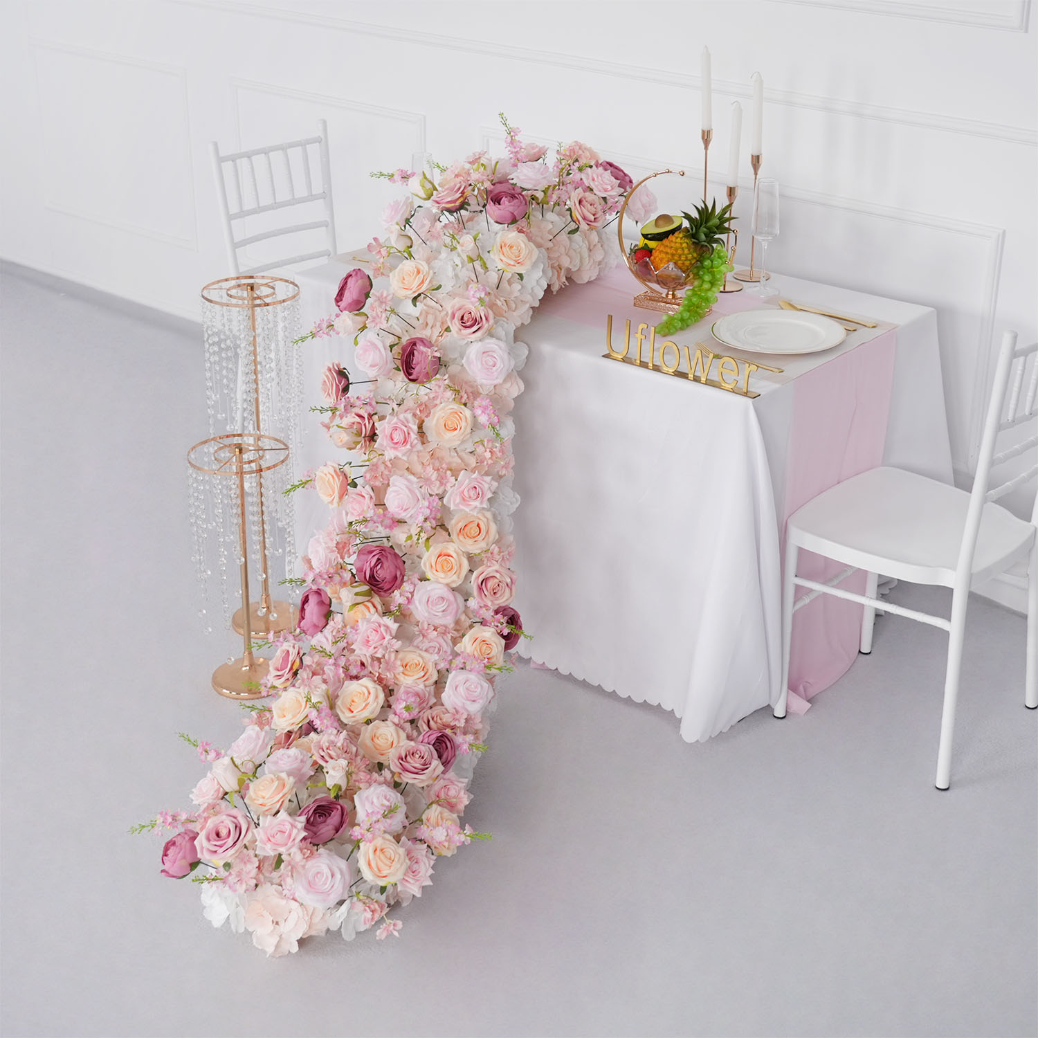 Uflower Luxury Artificial Flow - Flower Wall Panel ulasan dan harga