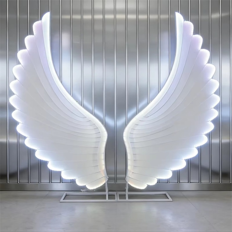 Glowing Angel Wings Light Prop - Event & Party Supply Photos ulasan dan harga