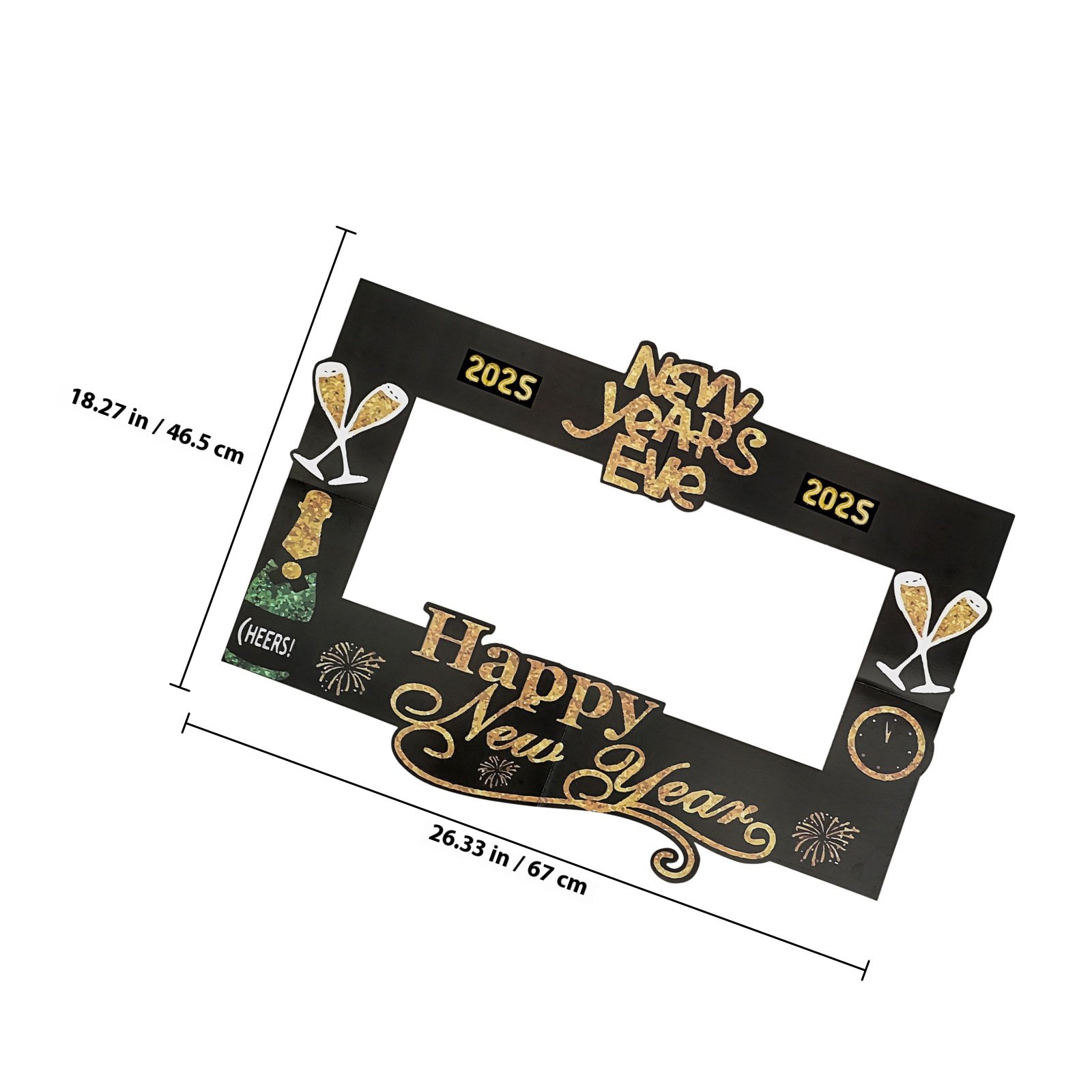 2025 New Year's Eve Photo Prop - Photo Booth Frame ulasan dan harga