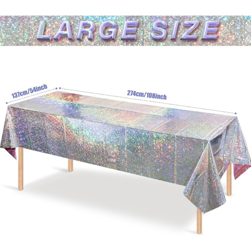 1PC Disposable Tablecloth PE W - Table Cloth Disposable ulasan dan harga