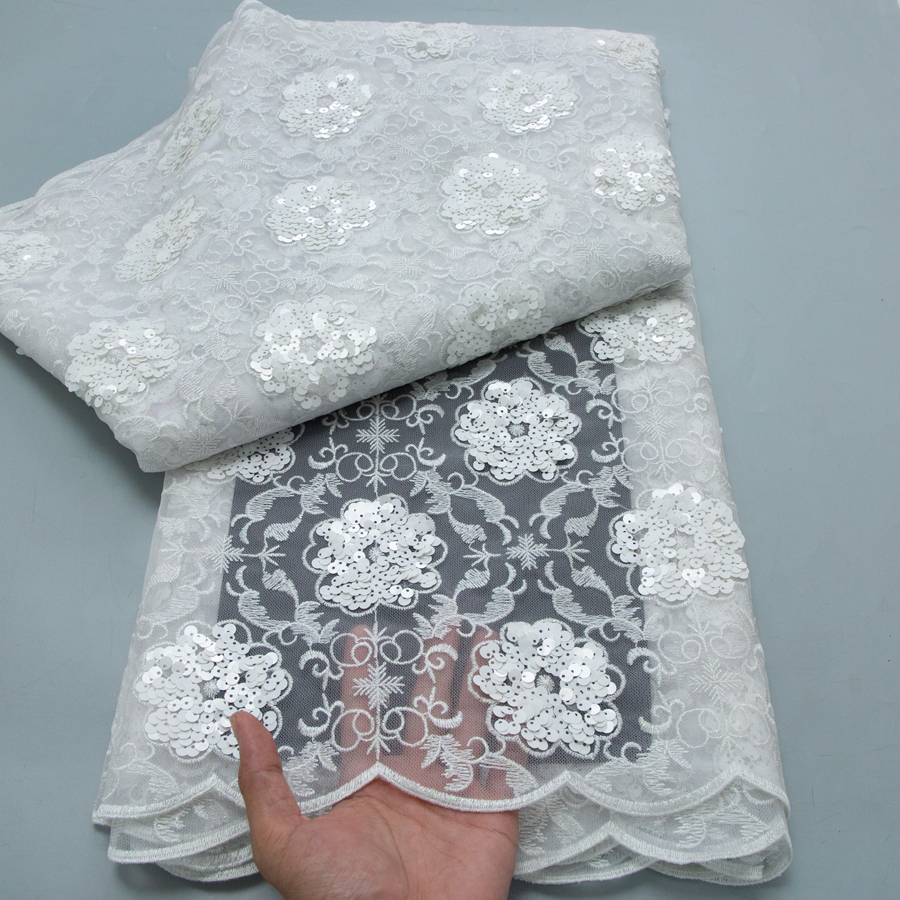 2026 French Embroidered Mesh L - Glitter Tablecloth ulasan dan harga