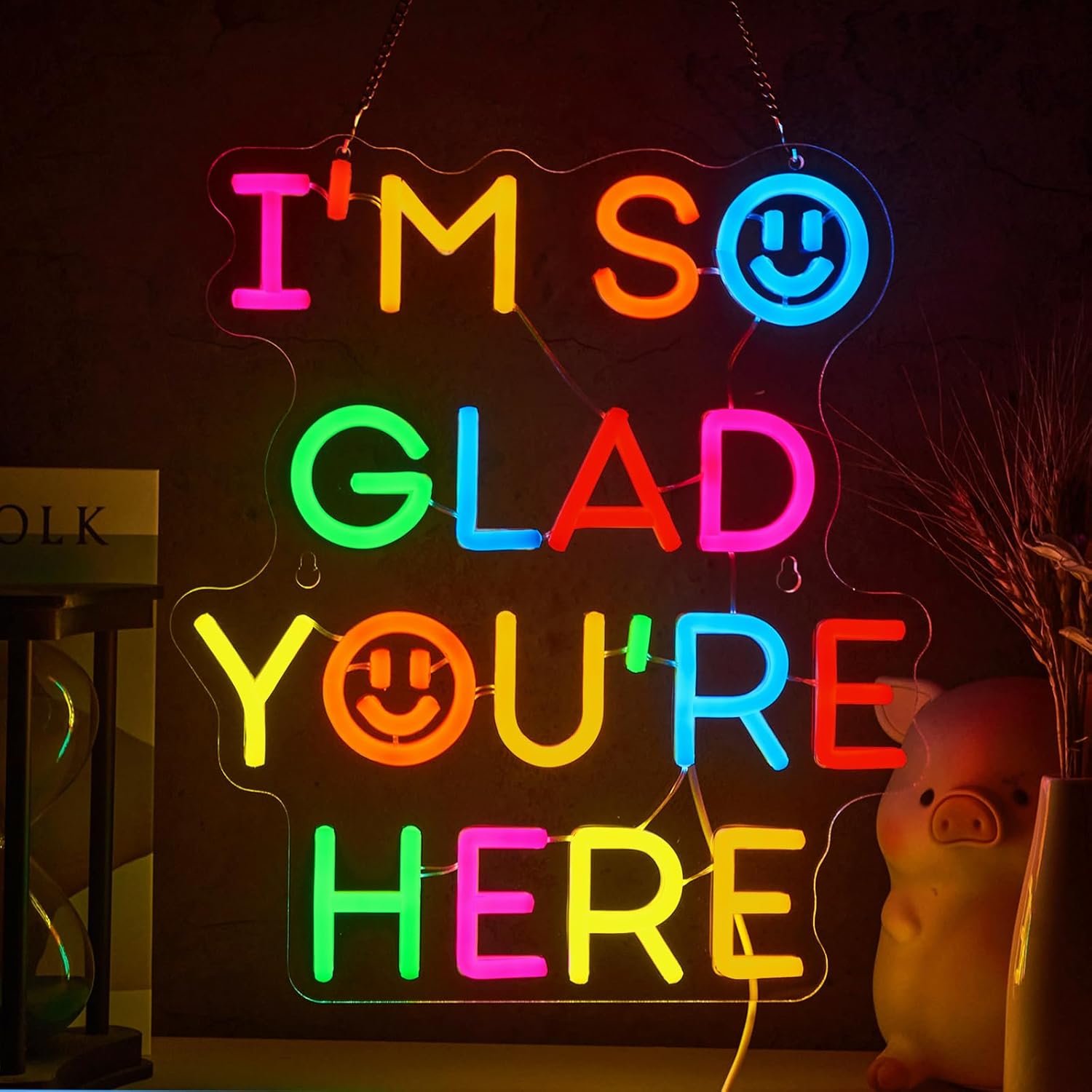  I'm So Glad You‘re Here Neon - Neon Sign Party ulasan dan harga
