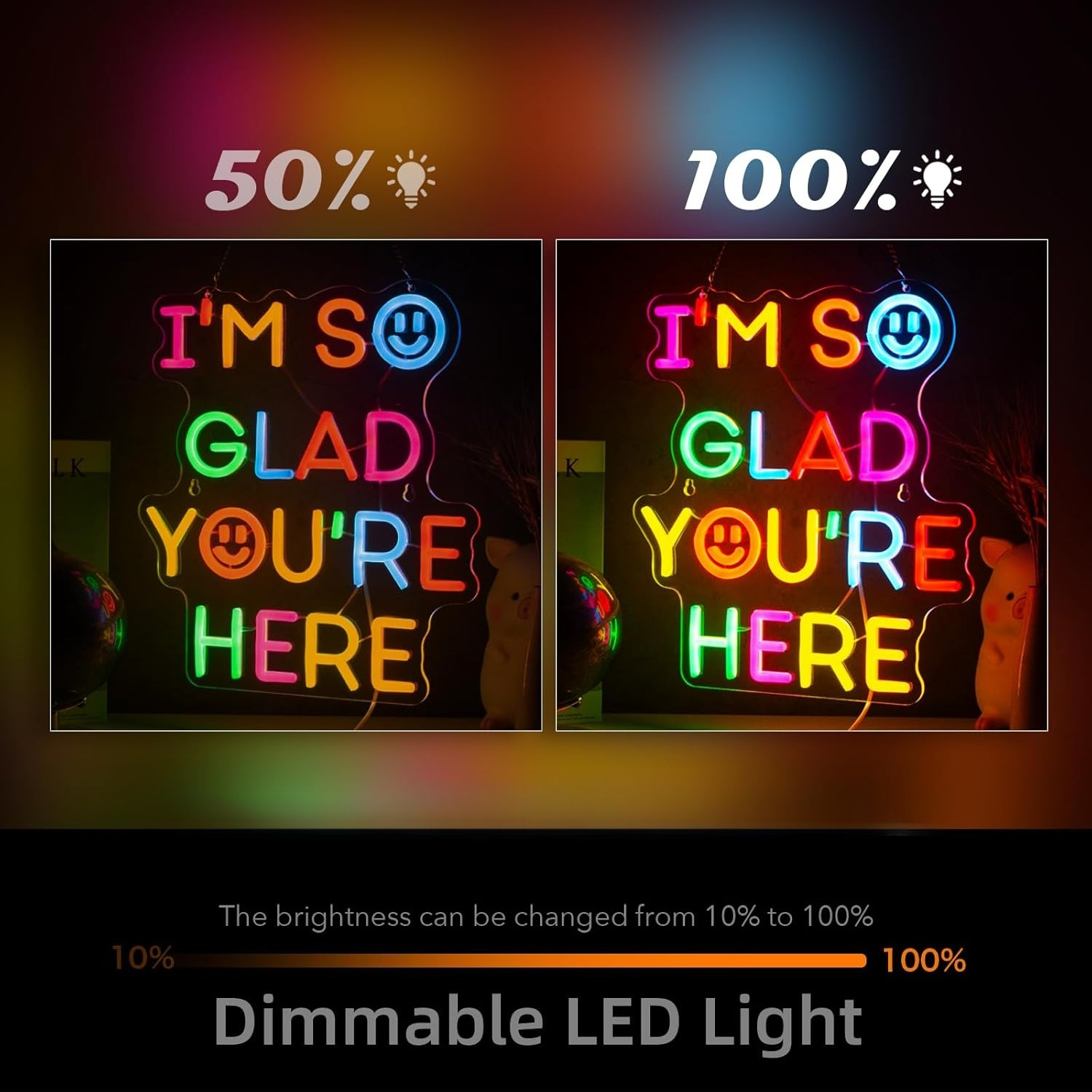  I'm So Glad You‘re Here Neon - Neon Sign Party ulasan dan harga
