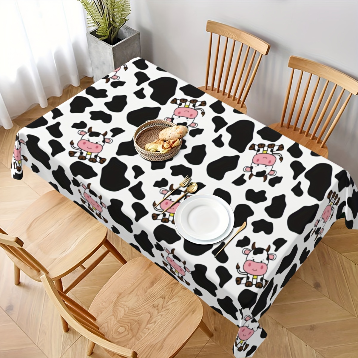 1pc Cow Farm Animal Theme Picn - Table Cloth Disposable ulasan dan harga