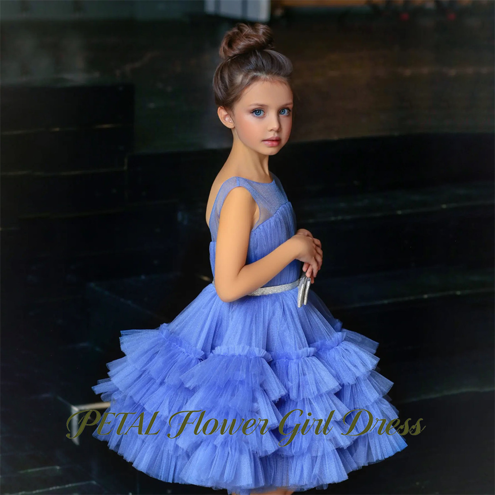 Petal Blue Sleeveless Children - Birthday Sash Glitter ulasan dan harga