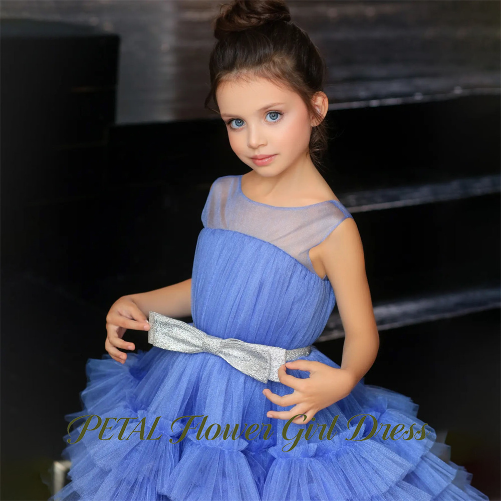 Petal Blue Sleeveless Children - Birthday Sash Glitter ulasan dan harga